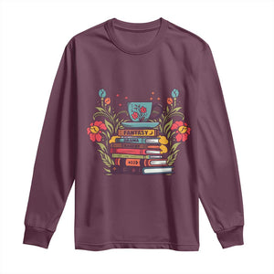 Subtle FDT Long Sleeve Shirt Fantasy Drama Tragedy Book Lover TS02 Maroon Print Your Wear