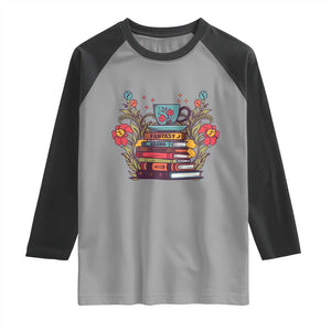 Subtle FDT Raglan Shirt Fantasy Drama Tragedy Book Lover TS02 Sport Gray Black Print Your Wear
