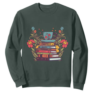 Subtle FDT Sweatshirt Fantasy Drama Tragedy Book Lover TS02 Dark Forest Green Print Your Wear