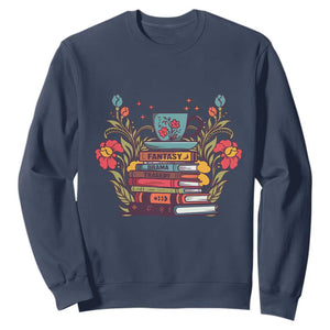 Subtle FDT Sweatshirt Fantasy Drama Tragedy Book Lover TS02 Navy Print Your Wear