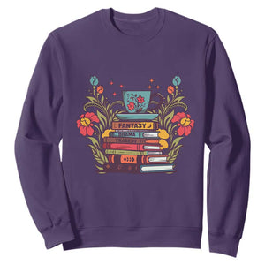 Subtle FDT Sweatshirt Fantasy Drama Tragedy Book Lover TS02 Purple Print Your Wear