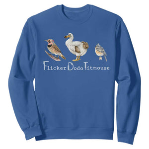 Subtle FDT Sweatshirt Flicker Dodo Titmouse Bird TS10 Royal Blue Print Your Wear