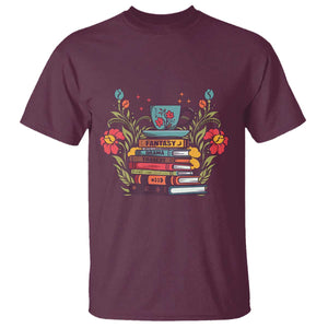 Subtle FDT T Shirt Fantasy Drama Tragedy Book Lover TS02 Maroon Print Your Wear