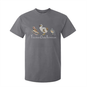 Subtle FDT T Shirt For Kid Flicker Dodo Titmouse Bird TS10 Charcoal Print Your Wear