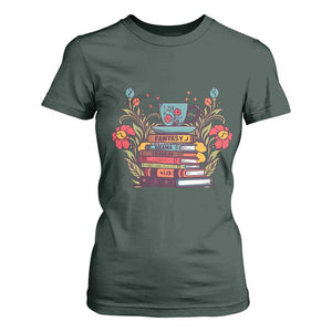 Subtle FDT T Shirt For Women Fantasy Drama Tragedy Book Lover TS02 Dark Forest Green Print Your Wear