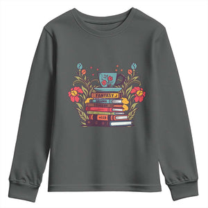 Subtle FDT Youth Sweatshirt Fantasy Drama Tragedy Book Lover TS02 Dark Heather Print Your Wear