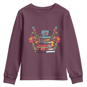 Subtle FDT Youth Sweatshirt Fantasy Drama Tragedy Book Lover TS02 Maroon Print Your Wear