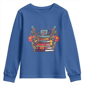 Subtle FDT Youth Sweatshirt Fantasy Drama Tragedy Book Lover TS02 Royal Blue Print Your Wear