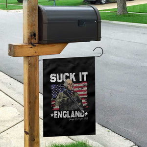 Suck It England Funny 4th of July George Washington 1776 Garden Flag TS10 Print Your Wear