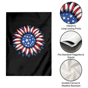 Sunflower American Flag Garden Flag Floral USA 4th of July Merica TS10 Print Your Wear