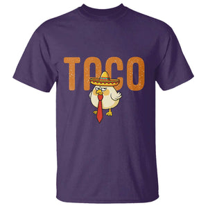 TACO Chicken in Sombrero T Shirt Funny Mexican Food TS02 Purple Print Your Wear