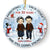 Personalized Jeep Christmas Ornaments Old Couple Annoying Each Other Circle Ceramic CTM Ornament Custom - Printyourwear