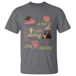 Talk Derby To Me T Shirt Horse Riders Ky Racing Day TS02 Charcoal Print Your Wear