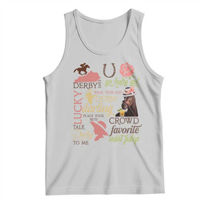 Talk Derby To Me Tank Top Horse Riders Ky Racing Day TS02 Ash Print Your Wear