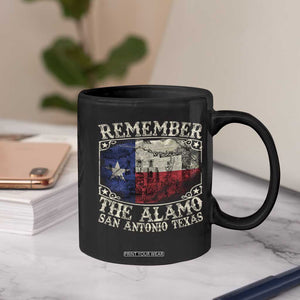 Texas Remember The Alamo Coffee Mug San Antonio Alamo War Texan Flag History Lover TS09 Print Your Wear
