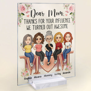 Personalized Thanks For Your Influence Were Awesome Acrylic Plaque CTM Custom - Printyourwear