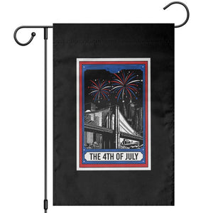 The 4th Of July Garden Flag Vintage Tarot Card Dark Magic USA Fireworks TS11 Black Print Your Wear