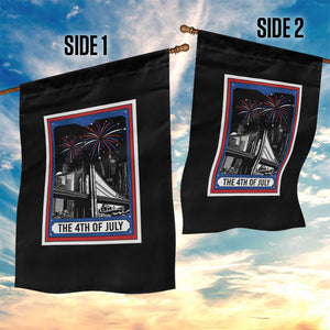 The 4th Of July Garden Flag Vintage Tarot Card Dark Magic USA Fireworks TS11 Print Your Wear