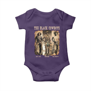 The Black Cowboys Nat Love Isom Dart Bill Pickett Baby Onesie African American Cowboy TS11 Purple Print Your Wear