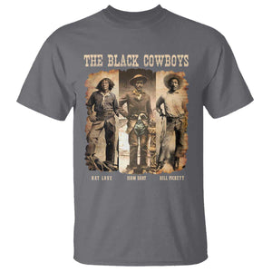 The Black Cowboys Nat Love Isom Dart Bill Pickett T Shirt African American Cowboy TS11 Charcoal Print Your Wear