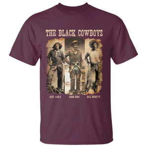 The Black Cowboys Nat Love Isom Dart Bill Pickett T Shirt African American Cowboy TS11 Maroon Print Your Wear
