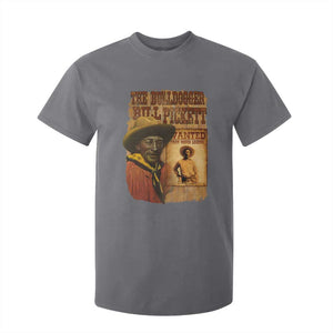 The Bulldogger Bill Pickett T Shirt For Kid Texan Rodeo Legend TS11 Charcoal Print Your Wear
