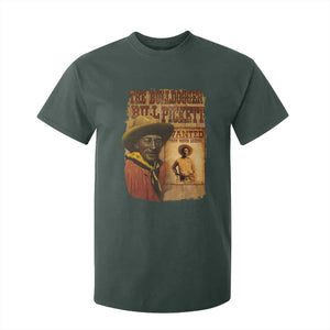 The Bulldogger Bill Pickett T Shirt For Kid Texan Rodeo Legend TS11 Dark Forest Green Print Your Wear