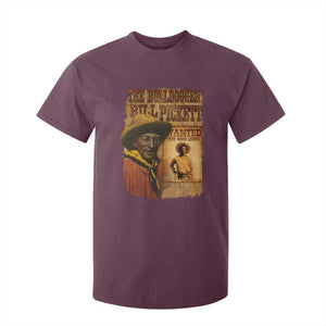 The Bulldogger Bill Pickett T Shirt For Kid Texan Rodeo Legend TS11 Maroon Print Your Wear