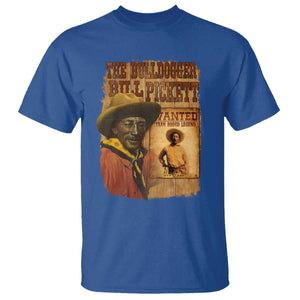 The Bulldogger Bill Pickett T Shirt Texan Rodeo Legend TS11 Royal Blue Print Your Wear