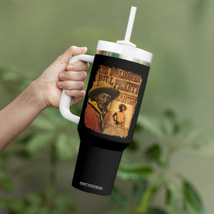 The Bulldogger Bill Pickett Tumbler With Handle Texan Rodeo Legend TS11 Print Your Wear