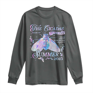 The Cicadas Brood XIV Reunion Tour Summer 2025 Long Sleeve Shirt Live In Concert For The First Time Since 1634 TS11 Dark Heather Print Your Wear