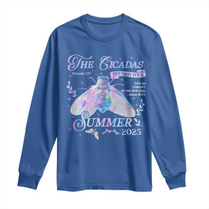 The Cicadas Brood XIV Reunion Tour Summer 2025 Long Sleeve Shirt Live In Concert For The First Time Since 1634 TS11 Royal Blue Print Your Wear