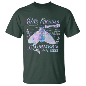 The Cicadas Brood XIV Reunion Tour Summer 2025 T Shirt Live In Concert For The First Time Since 1634 TS11 Dark Forest Green Print Your Wear