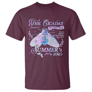 The Cicadas Brood XIV Reunion Tour Summer 2025 T Shirt Live In Concert For The First Time Since 1634 TS11 Maroon Print Your Wear