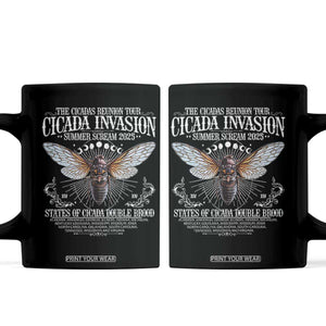 The Cicadas Reunion Tour 2025 Coffee Mug Cicada Invasion Brood XIV Vintage Concert Fest TS11 Black Print Your Wear