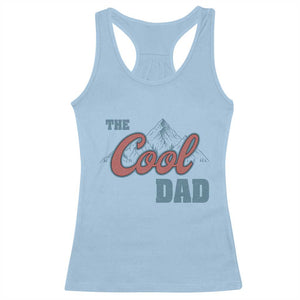 The Cool Dad Racerback Tank Top Fathers Day Gifts TS10 Light Blue Print Your Wear