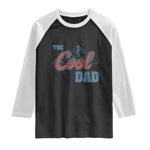 The Cool Dad Raglan Shirt Fathers Day Gifts TS10 Black White Print Your Wear