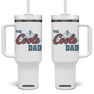 The Cool Dad Tumbler With Handle Fathers Day Gifts TS10 One Size: 40 oz White Print Your Wear