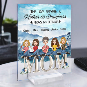 Personalized The Love Between A Mother and Children Knows No Distance Acrylic Plaque CTM Custom - Printyourwear