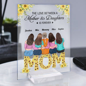 Personalized The Love Between A Mother and Daughter Is Forever Acrylic Plaque CTM Custom - Printyourwear