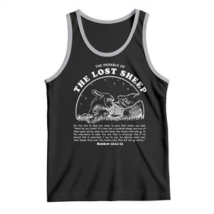 The Parable Of The Lost Sheep Tank Top Christian Bible Verse TS11 Black Athletic Heather Print Your Wear