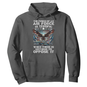 The Power Of An Air Force Is Terrific When There Is Nothing To Oppose It Hoodie Veteran Winston Churchill Quote TS11 Dark Heather Print Your Wear
