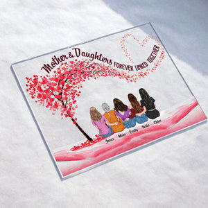 Personalized The Love Between Mother and Daughters Acrylic Plaque CTM Custom - Printyourwear