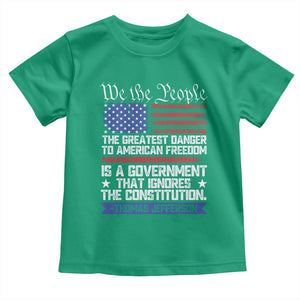 Thomas Jefferson Toddler T Shirt The Greatest Danger To Freedom Patriotic USA Flag TS10 Irish Green Print Your Wear