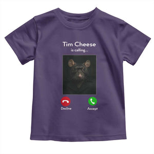Tim Cheese Is Calling Toddler T Shirt Funny Decline Or Accept Meme TS02 Purple Print Your Wear
