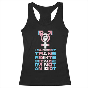 Trans Ally Racerback Tank Top Transgender Pride Flag Support TS10 Black Print Your Wear