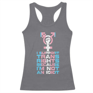 Trans Ally Racerback Tank Top Transgender Pride Flag Support TS10 Charcoal Print Your Wear