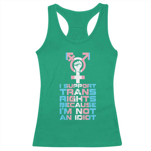 Trans Ally Racerback Tank Top Transgender Pride Flag Support TS10 Irish Green Print Your Wear