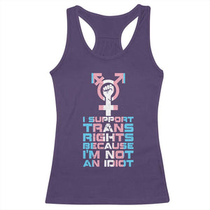 Trans Ally Racerback Tank Top Transgender Pride Flag Support TS10 Purple Print Your Wear