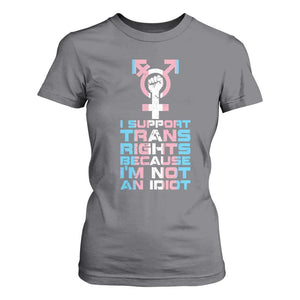 Trans Ally T Shirt For Women Transgender Pride Flag Support TS10 Charcoal Print Your Wear